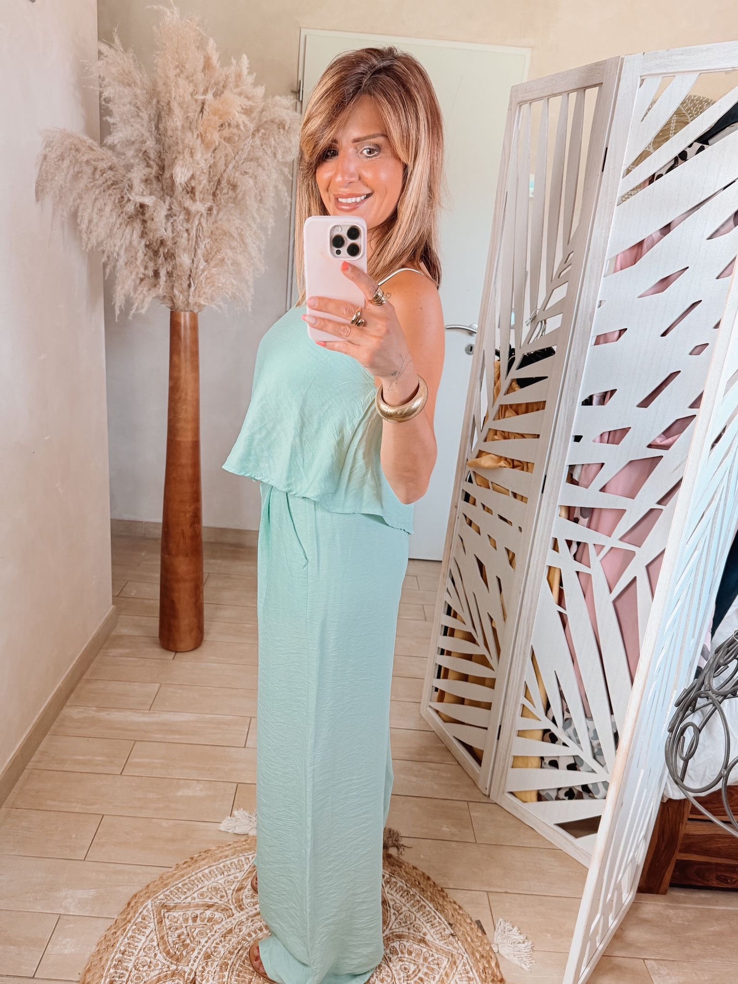 Pantalon Mirella vert d’eau