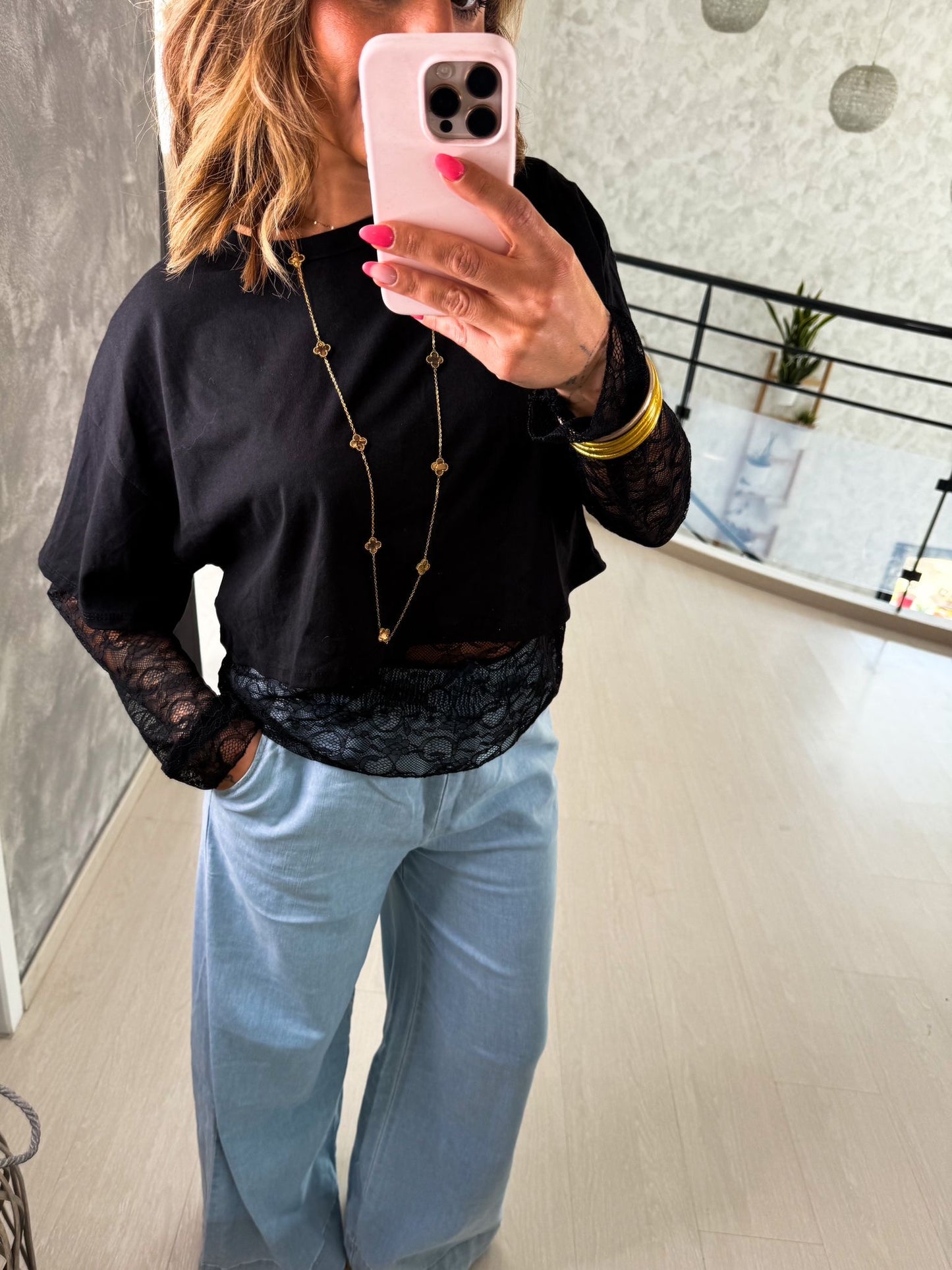 T-shirt dentelle Camilina