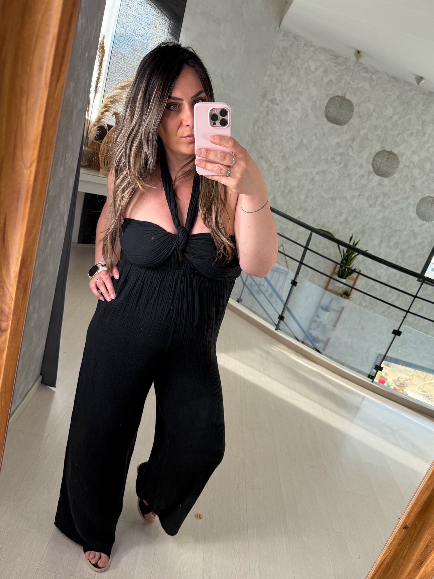 Combi Pantalon Gaze de coton Léna