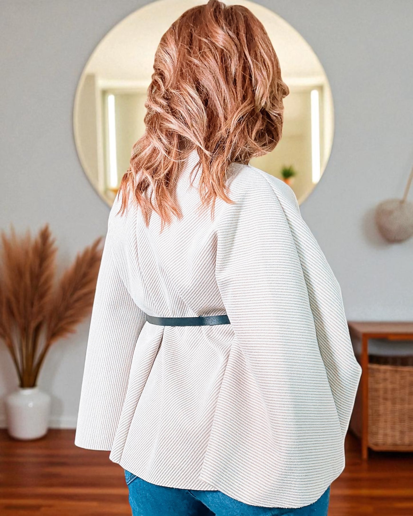 Poncho beige Manhattan