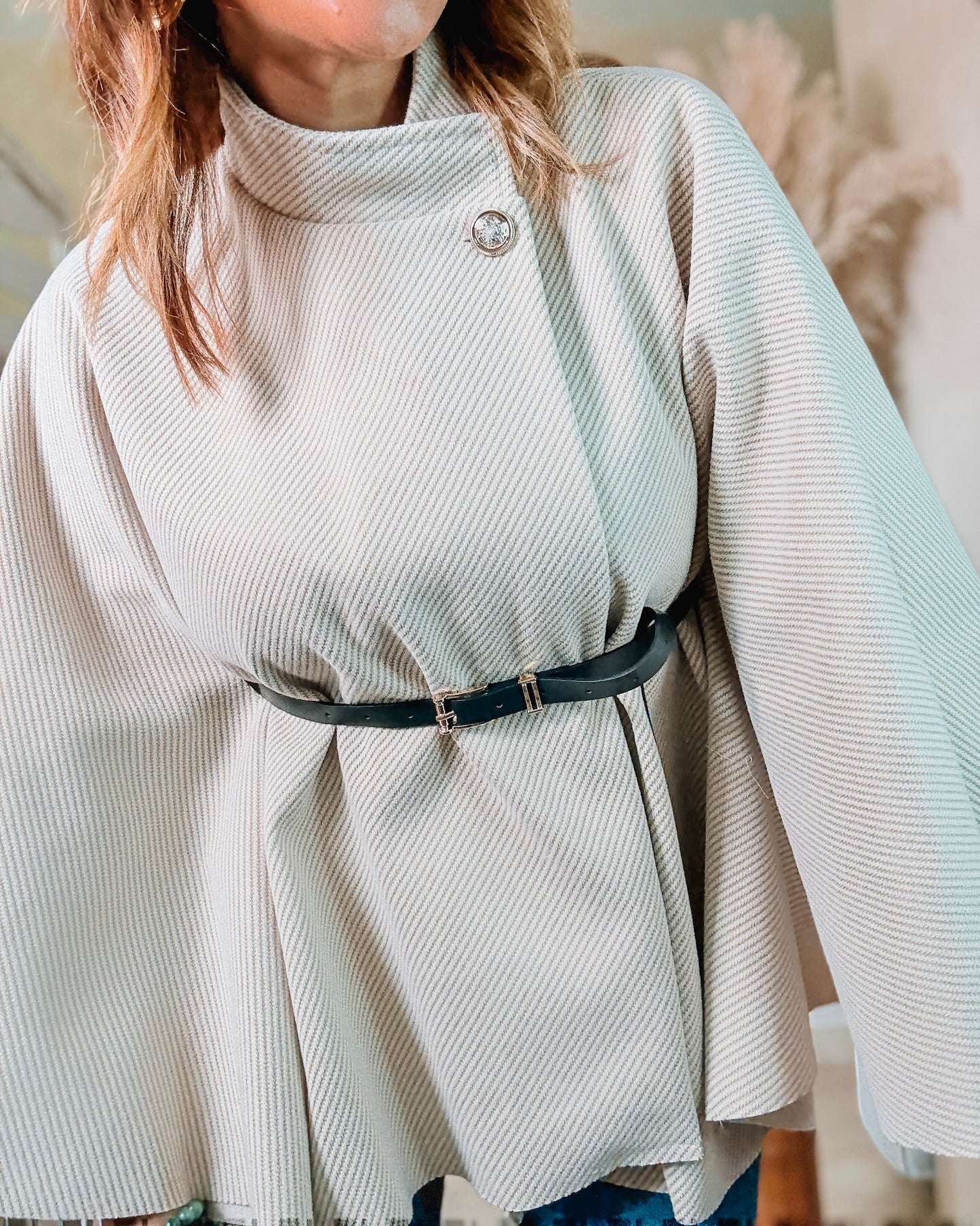 Poncho beige Manhattan