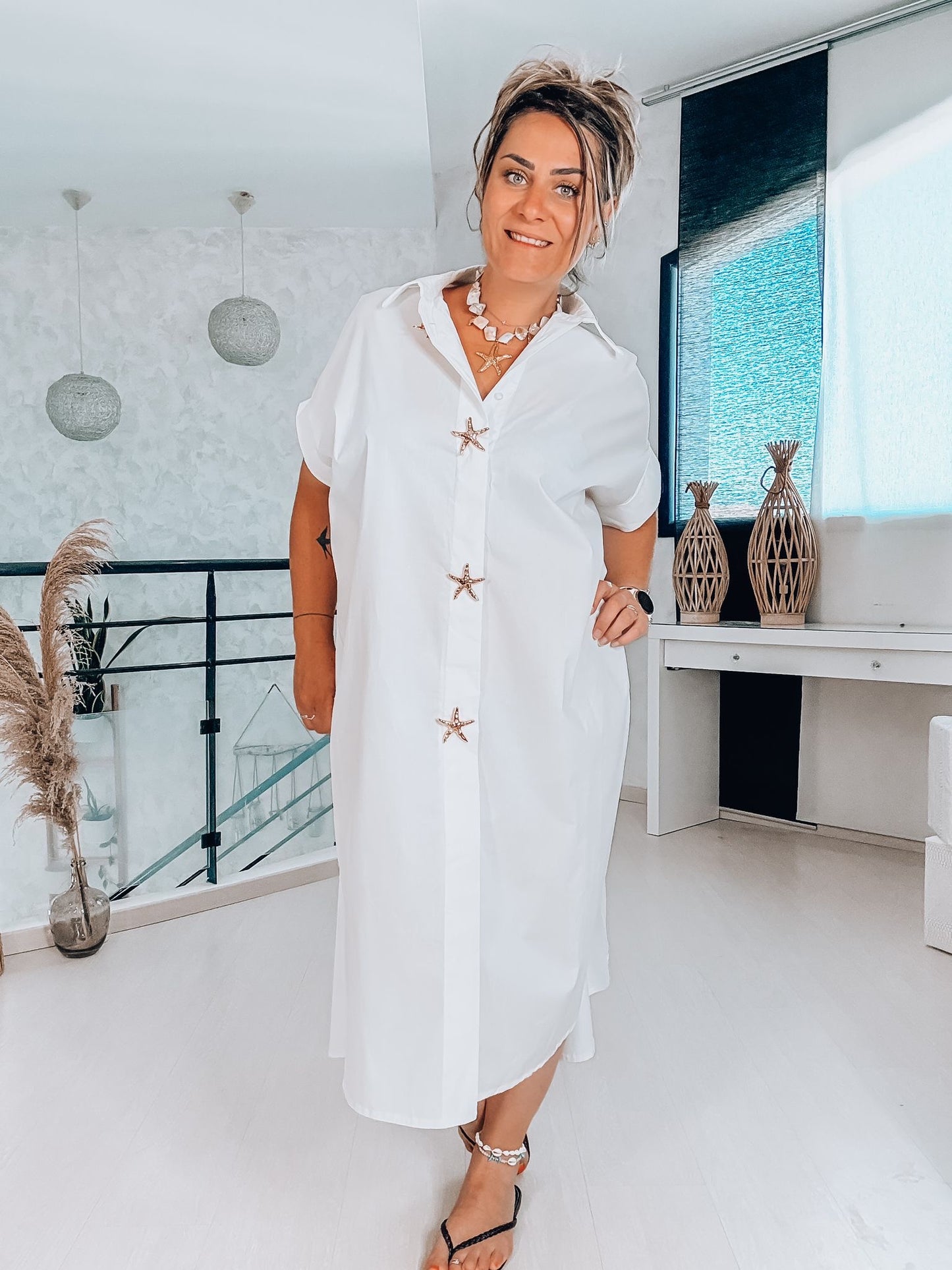 Robe chemise étoile