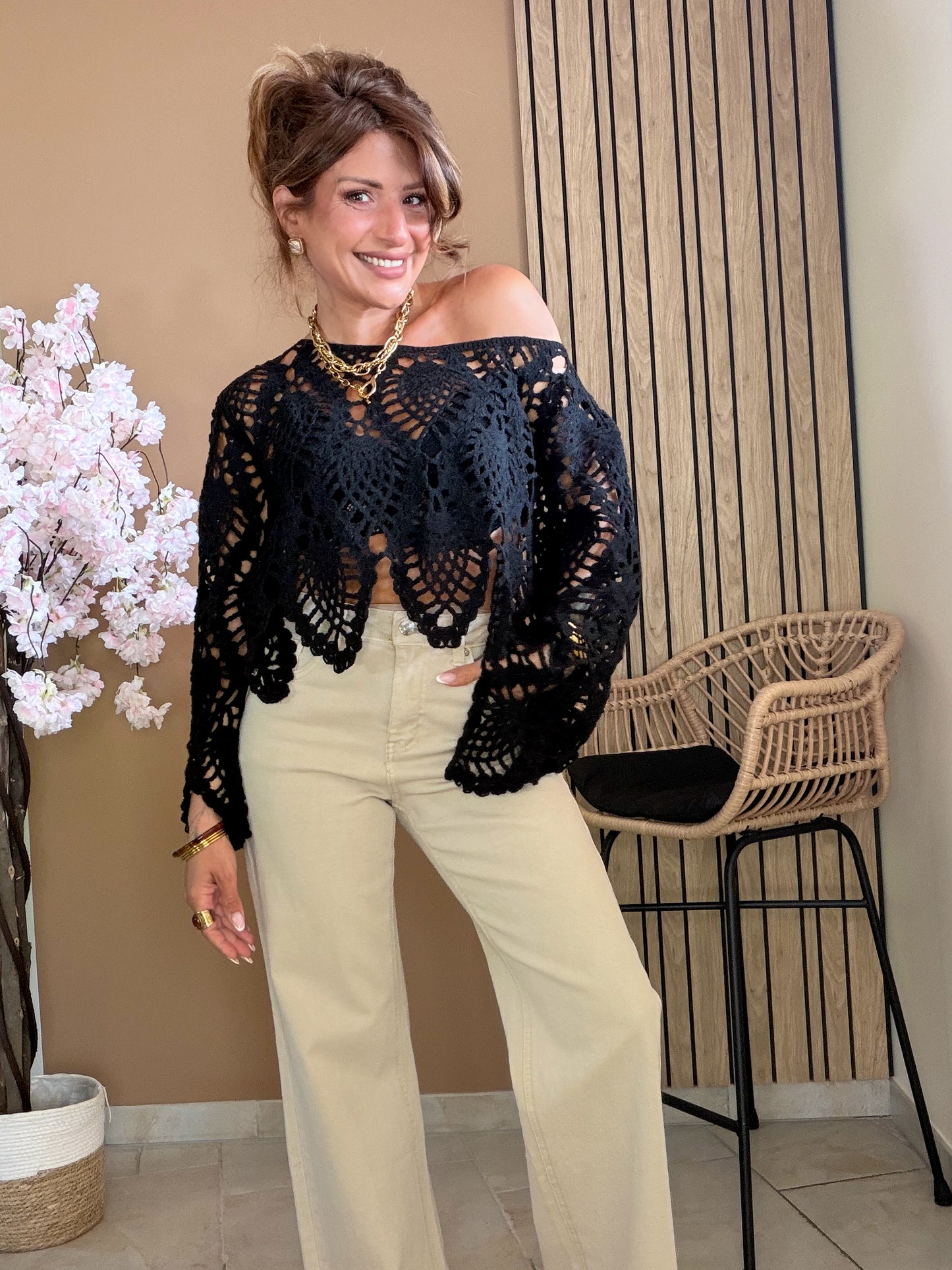 Top crochet Boho Glam