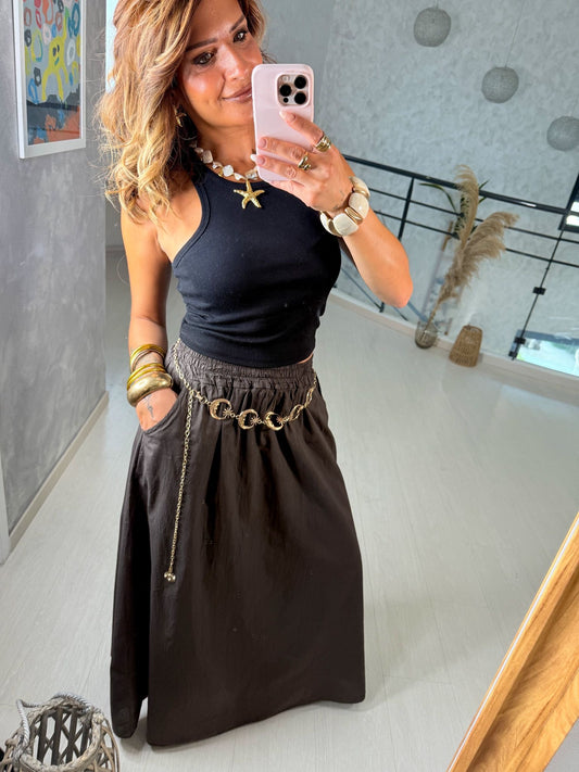 Jupe marron Rome