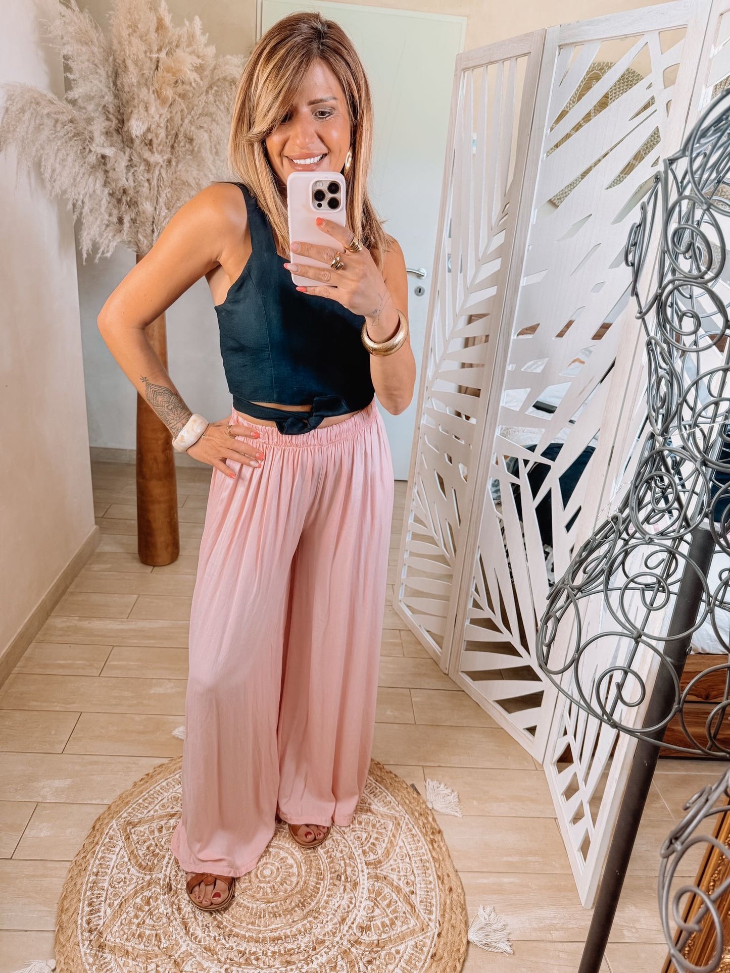 Pantalon Malya rose blush