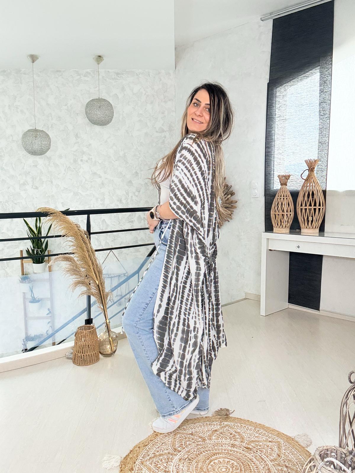 Robe Imprimée en Gaze de Coton Flore