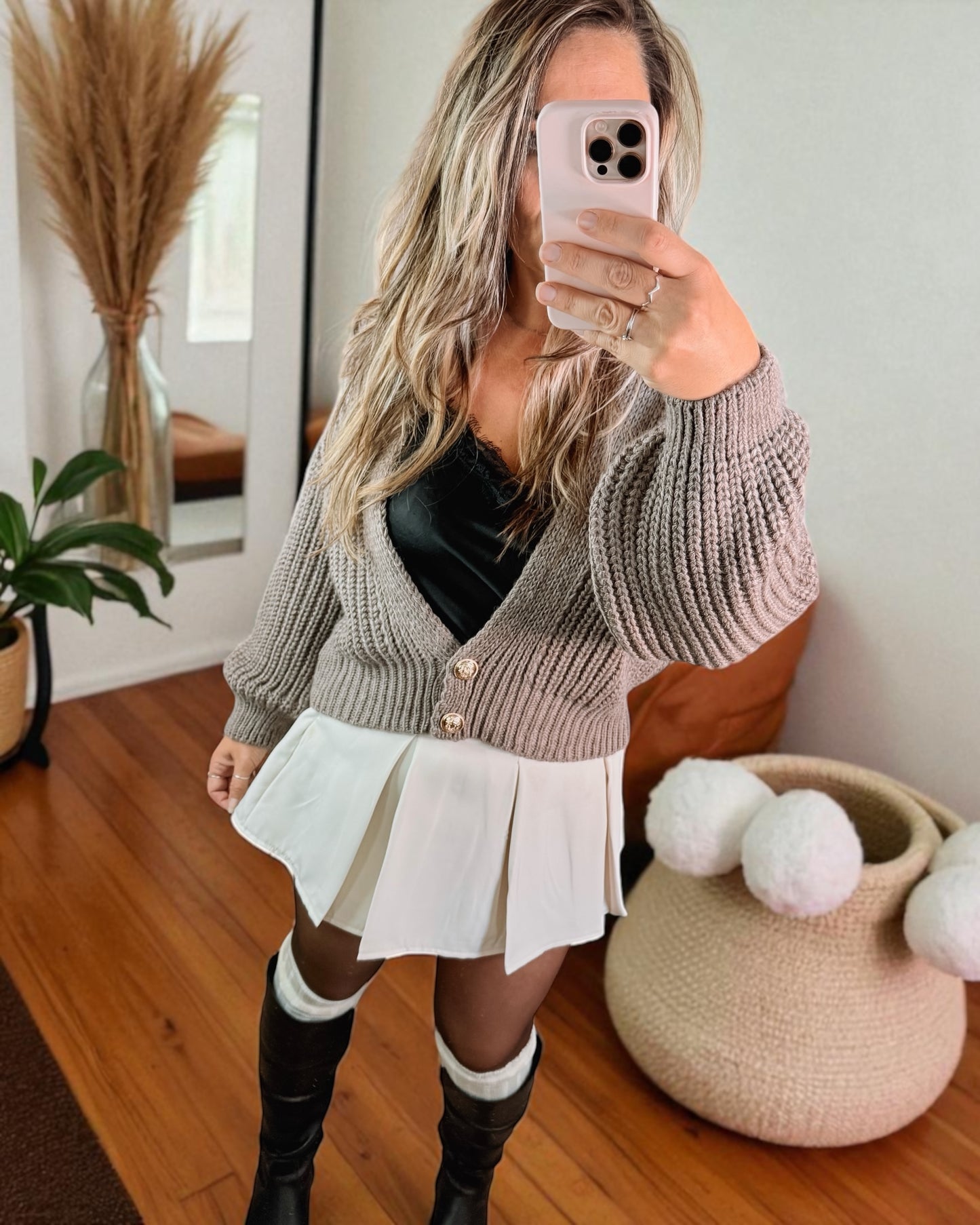 Jupe short beige Britney