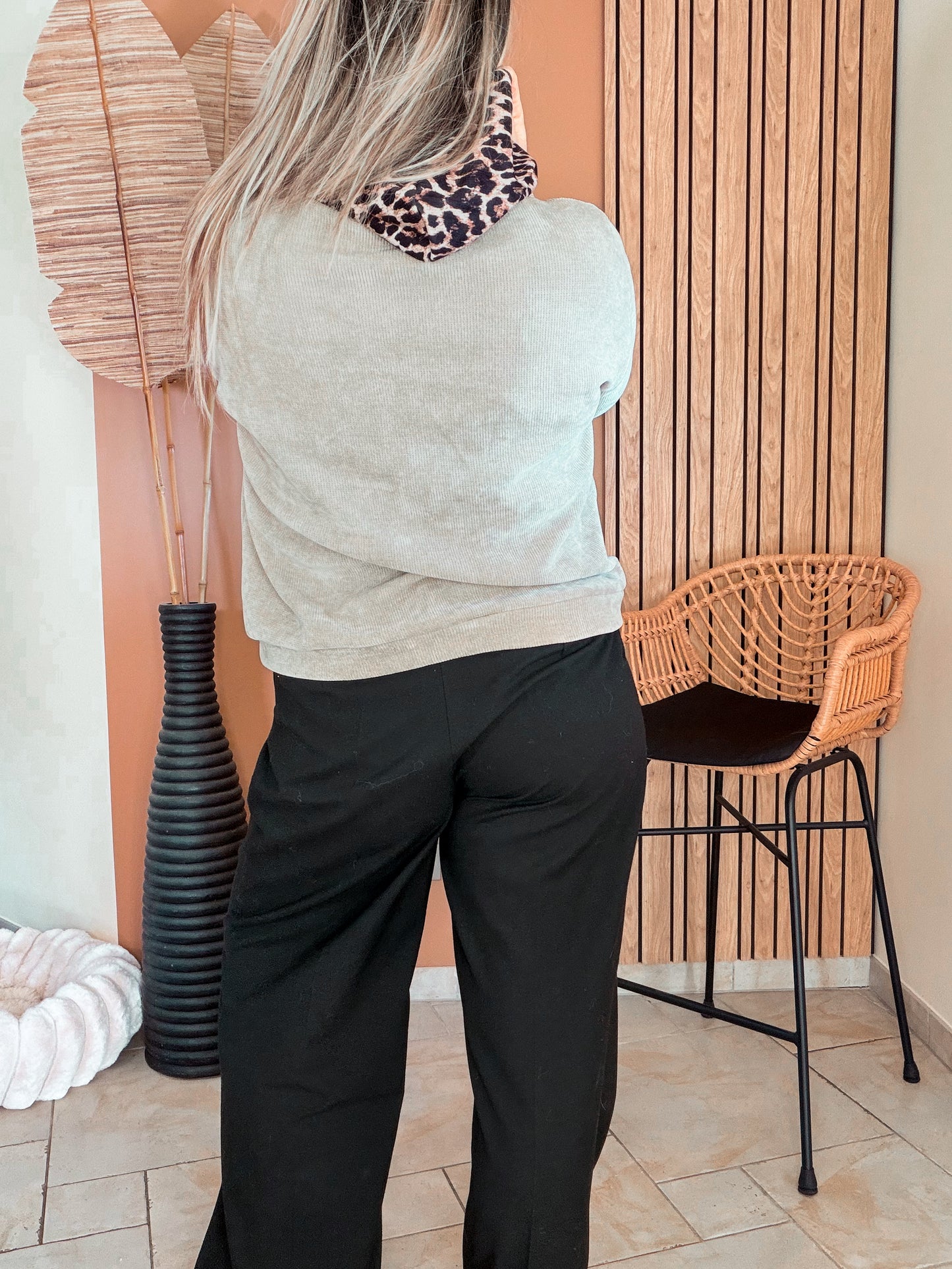 Pull sweat wild cozy beige