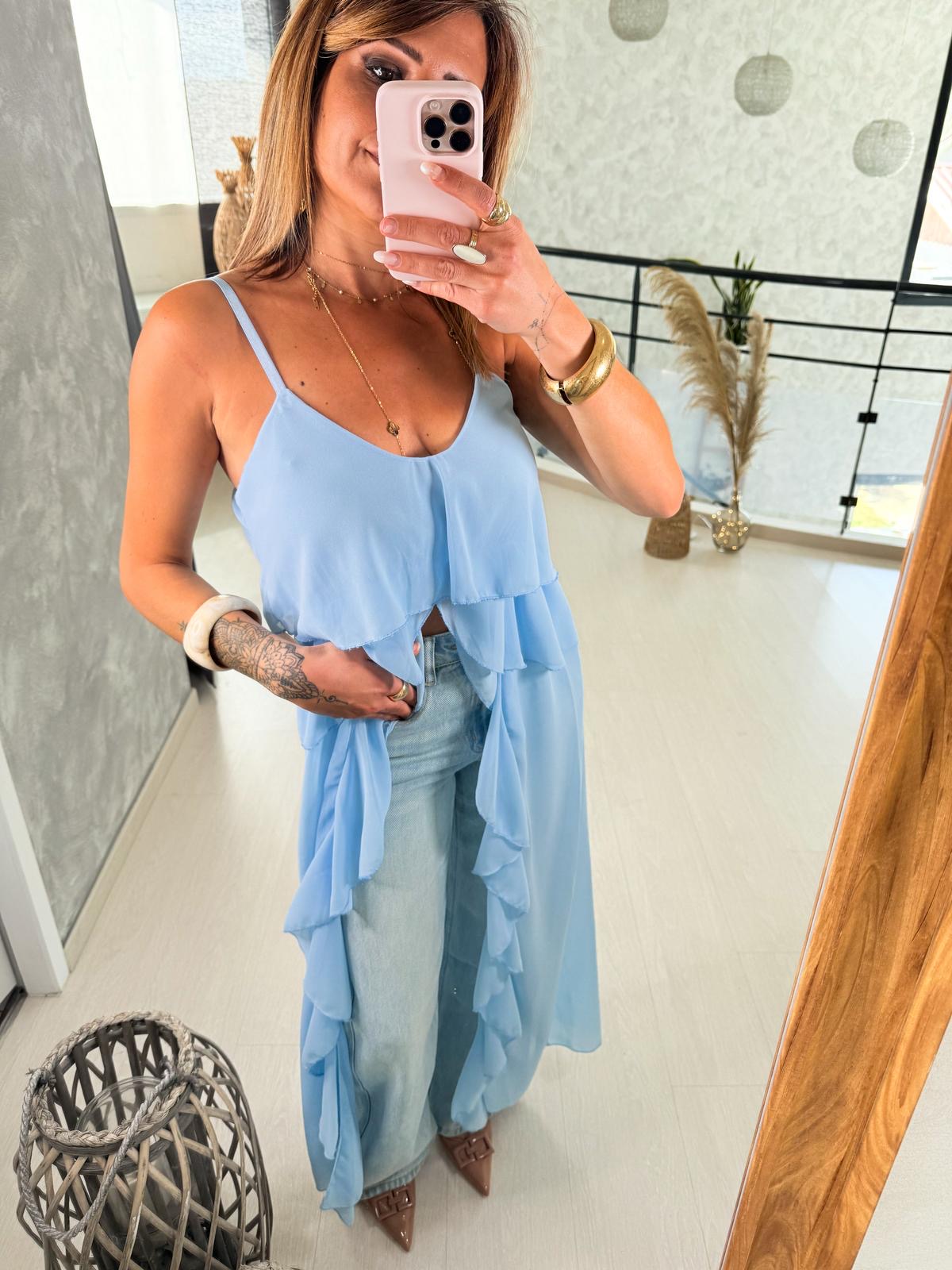 Top bleu Luna