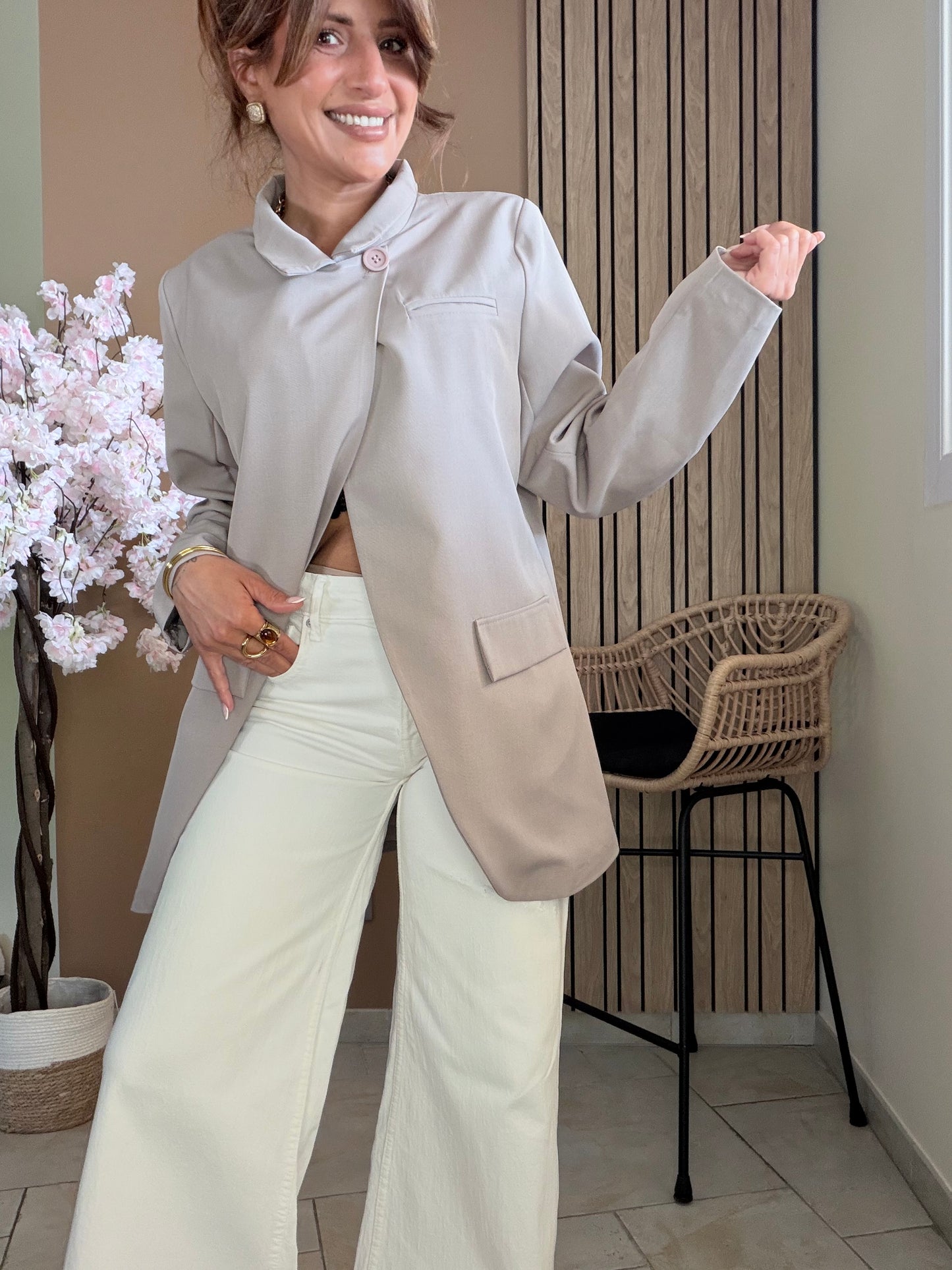 Blazer signature Flow champagne
