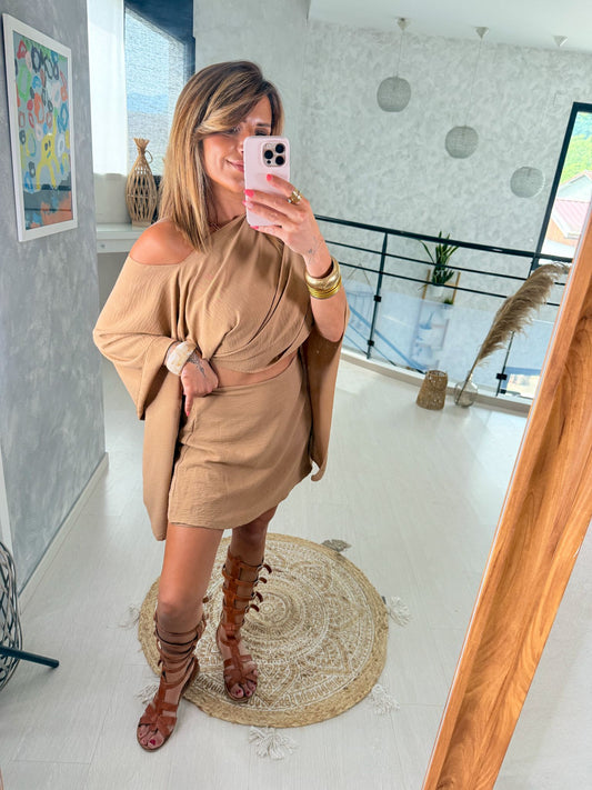Jupe short Sunny Caramel