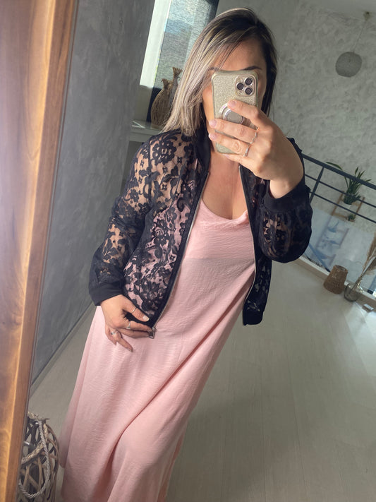 Veste dentelle Clara noir