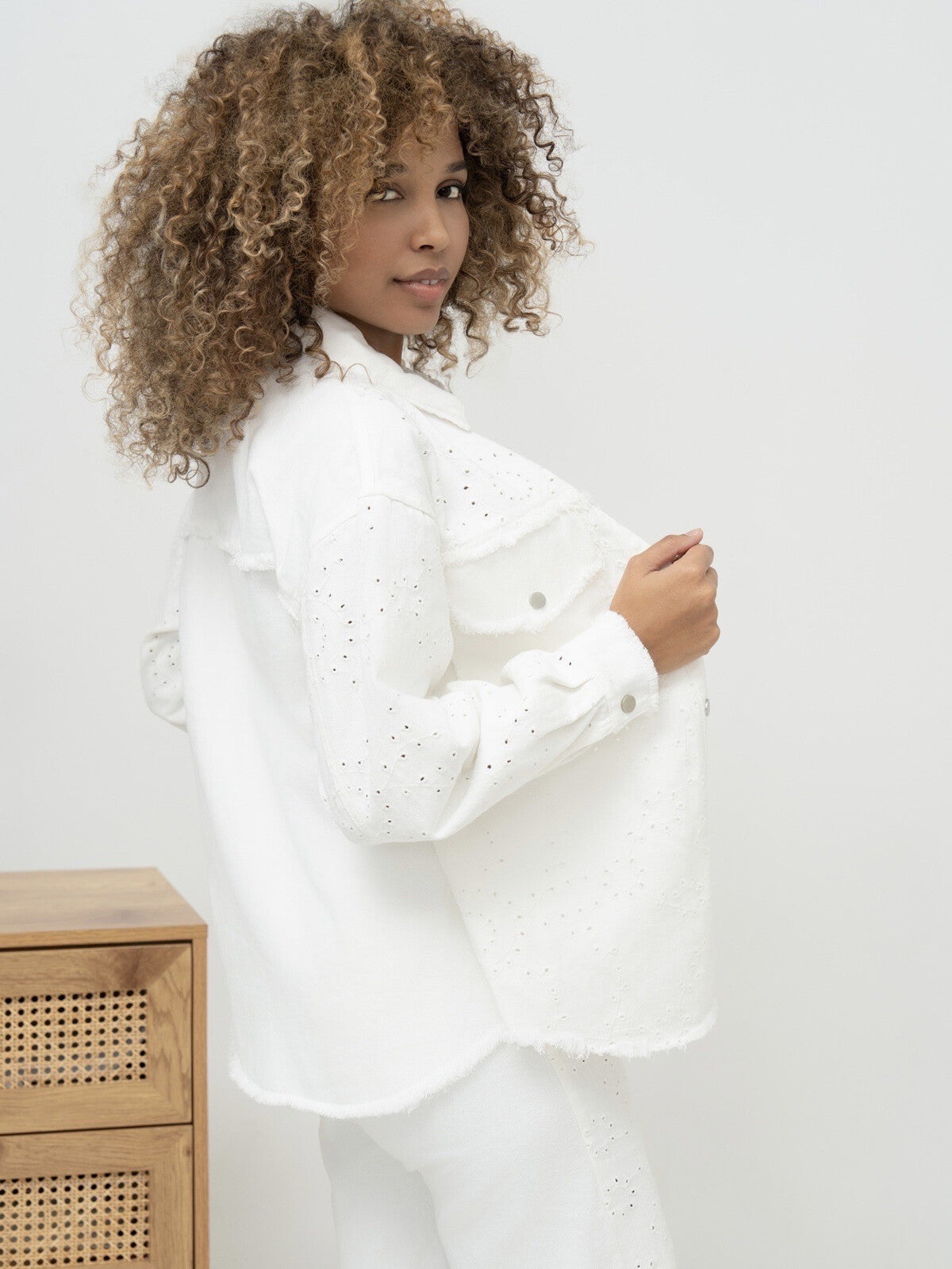 Veste Brodée en Jean Léana