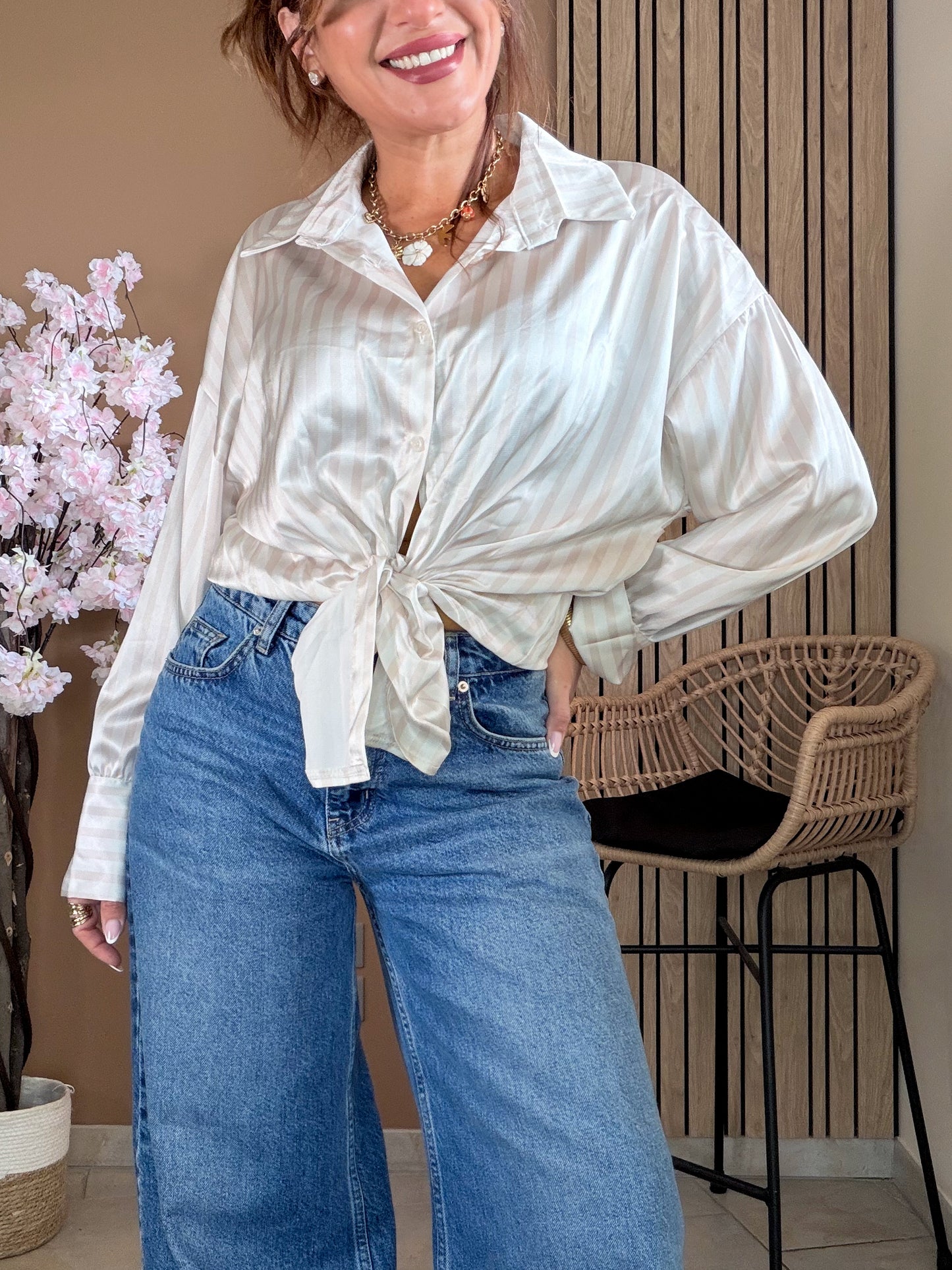 Chemise Glam Satinée