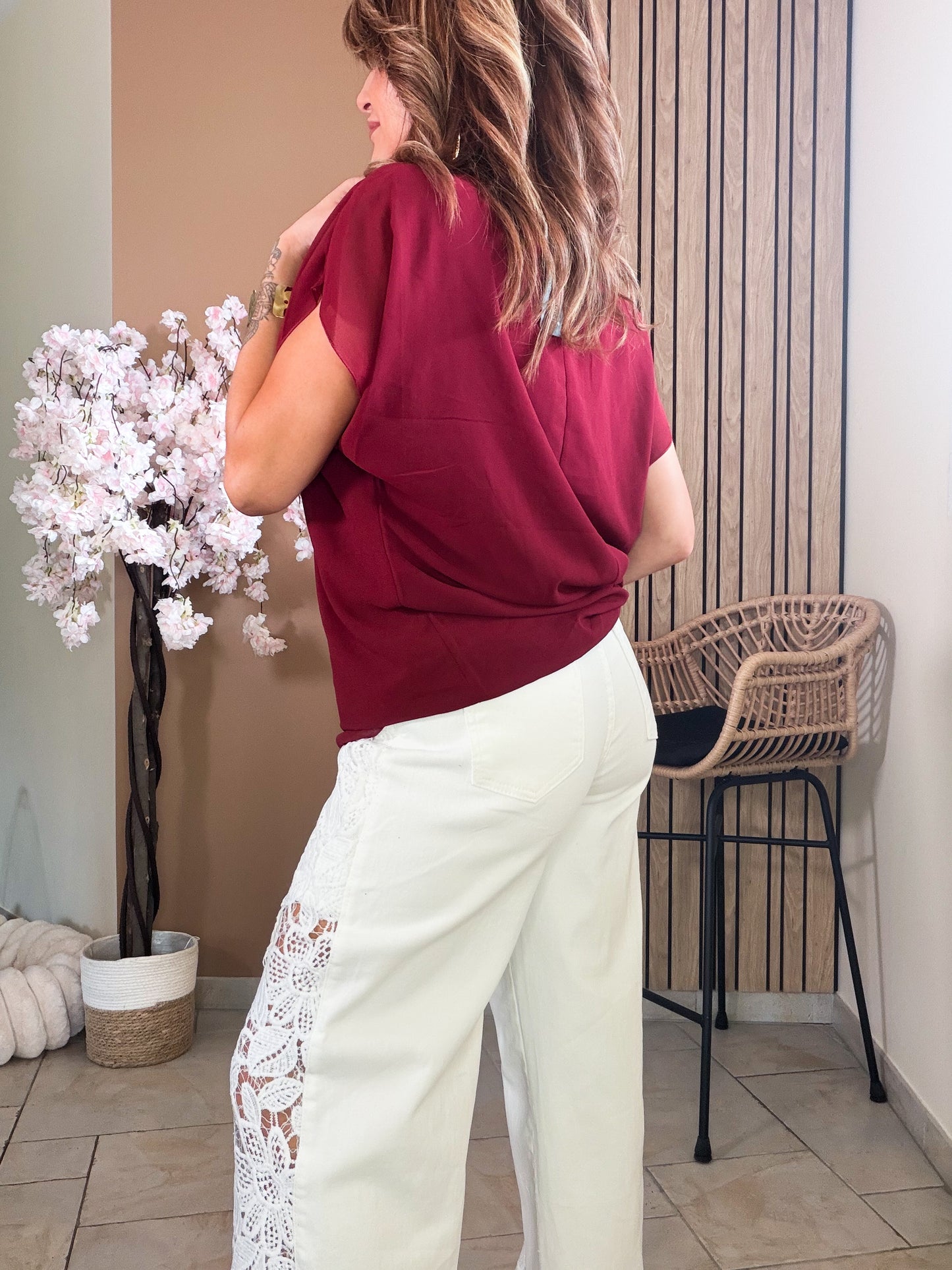 Top / Blouse Giovanni Bordeaux