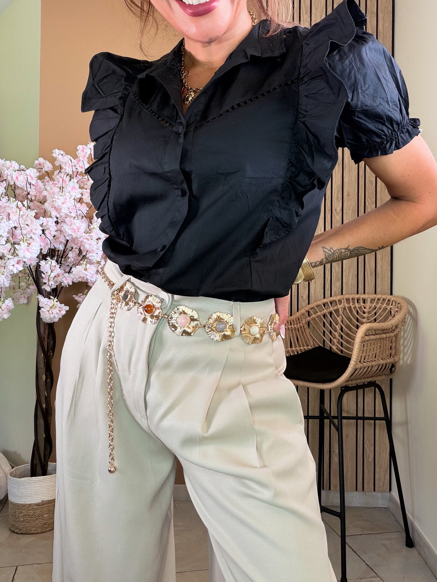Chaîne de taille Fleur