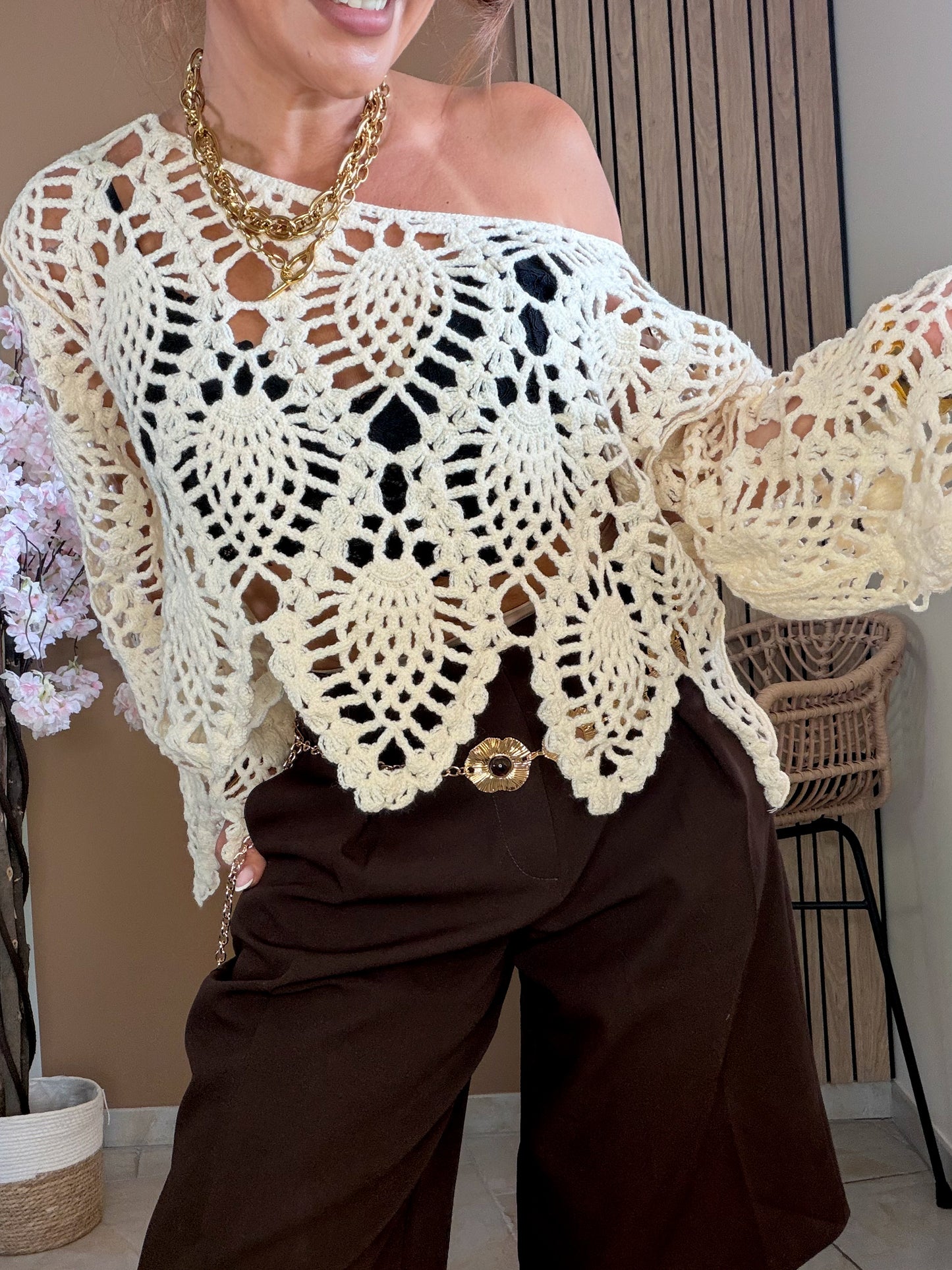 Top crochet Boho Glam