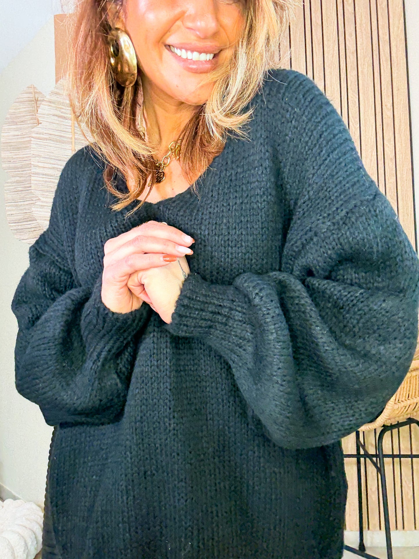 Robe Pull Mia Moon Noir