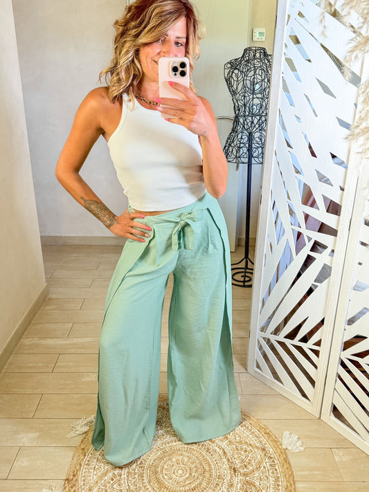 Pantalon vert d’eau