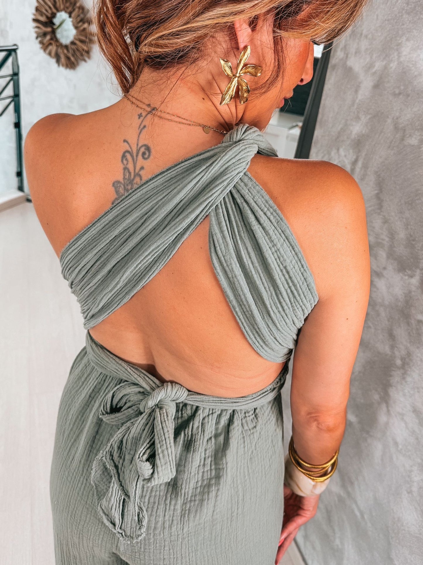 Combi Pantalon Gaze de coton  Léna