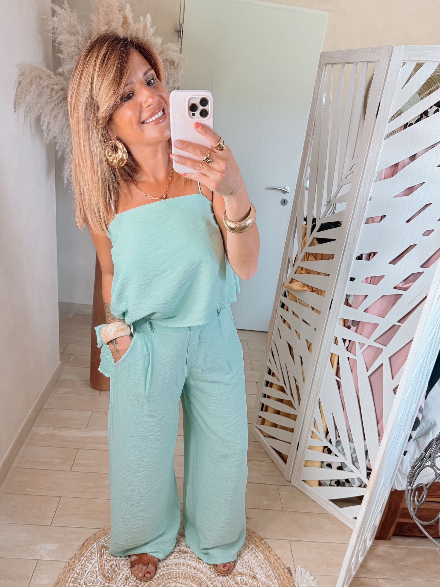 Top Mirella Vert d’eau