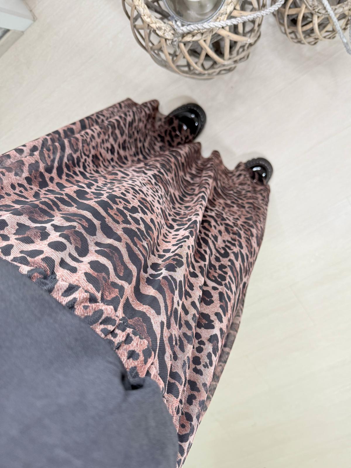 Jupe en tulle leopard Mila
