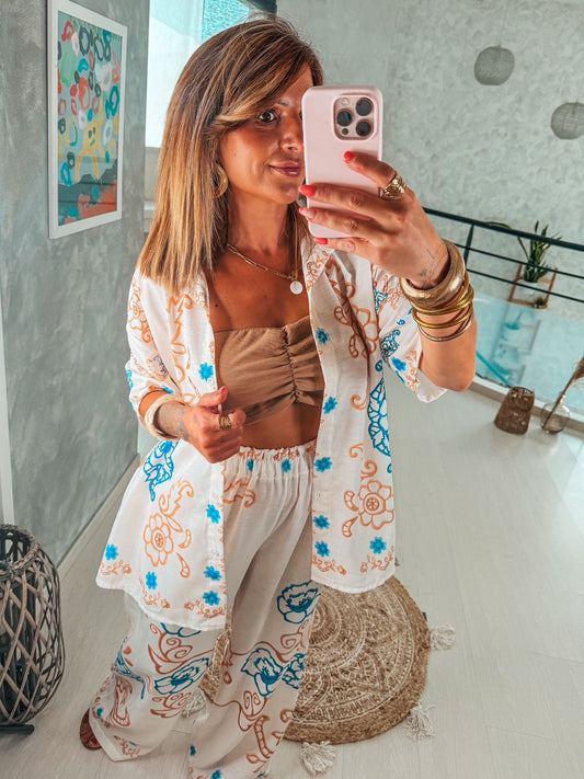 Top Chemise Fleur
