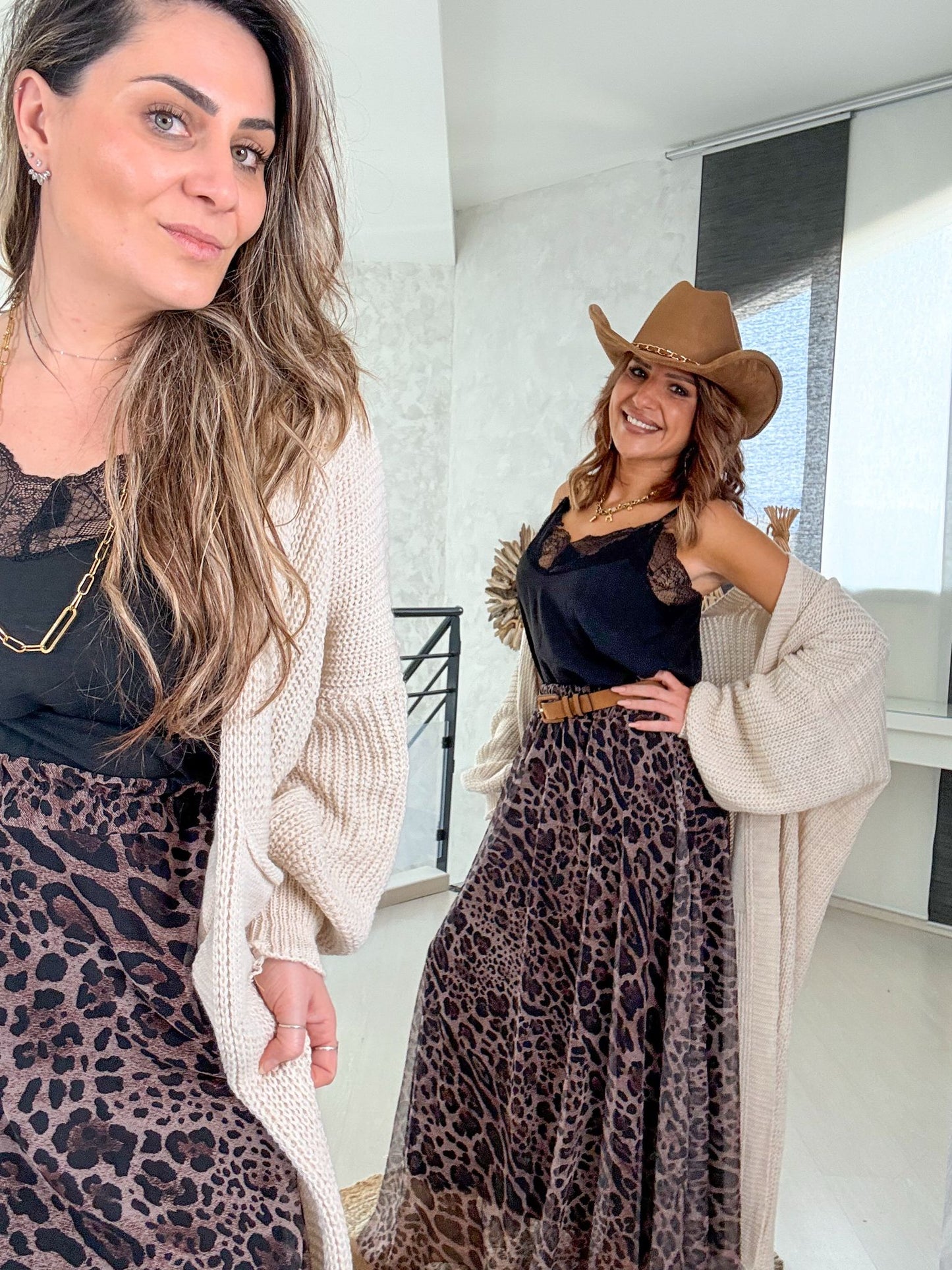 Jupe en tulle leopard Mila