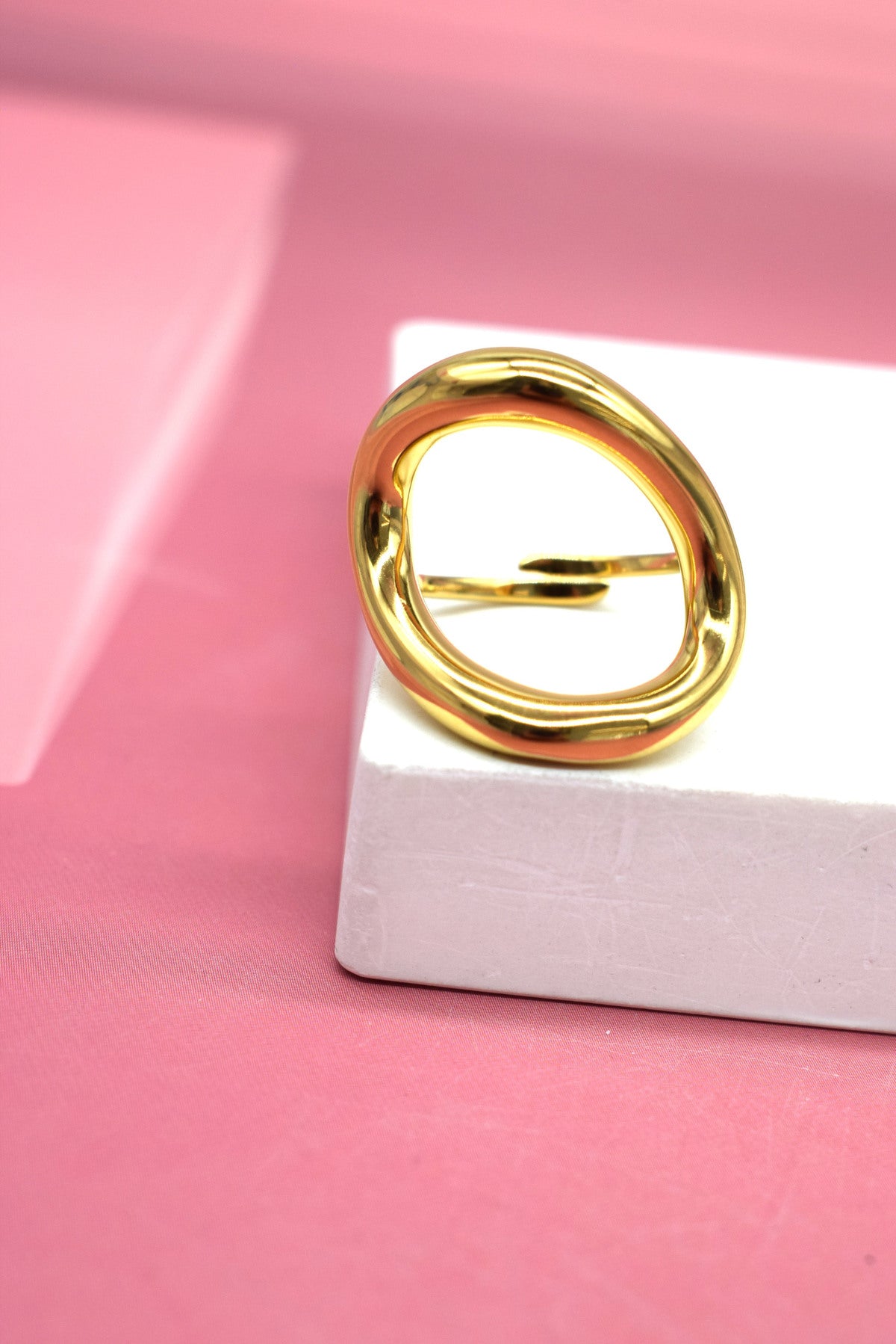 Bague golden twist