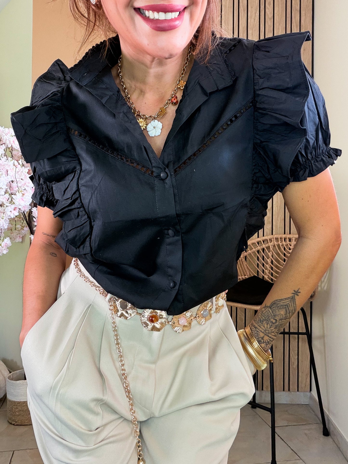 Chemise Chic in Black