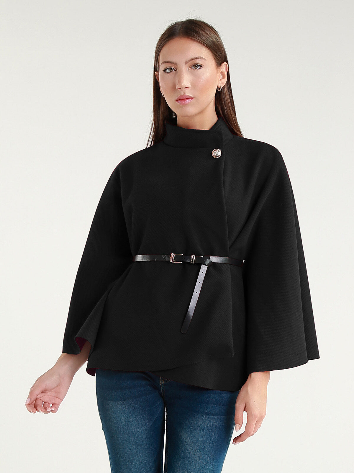 Poncho Manhattan Noir