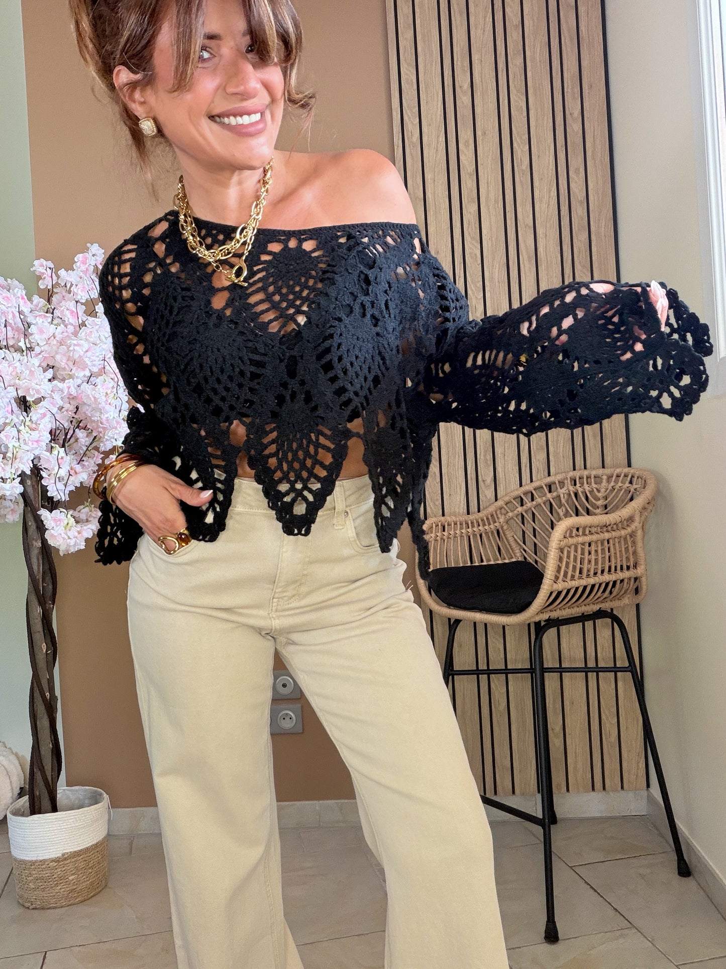 Top crochet Boho Glam