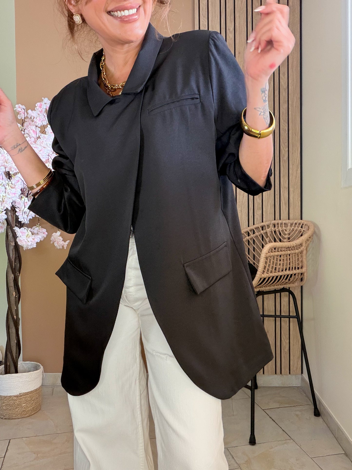 Blazer signature flow Noir