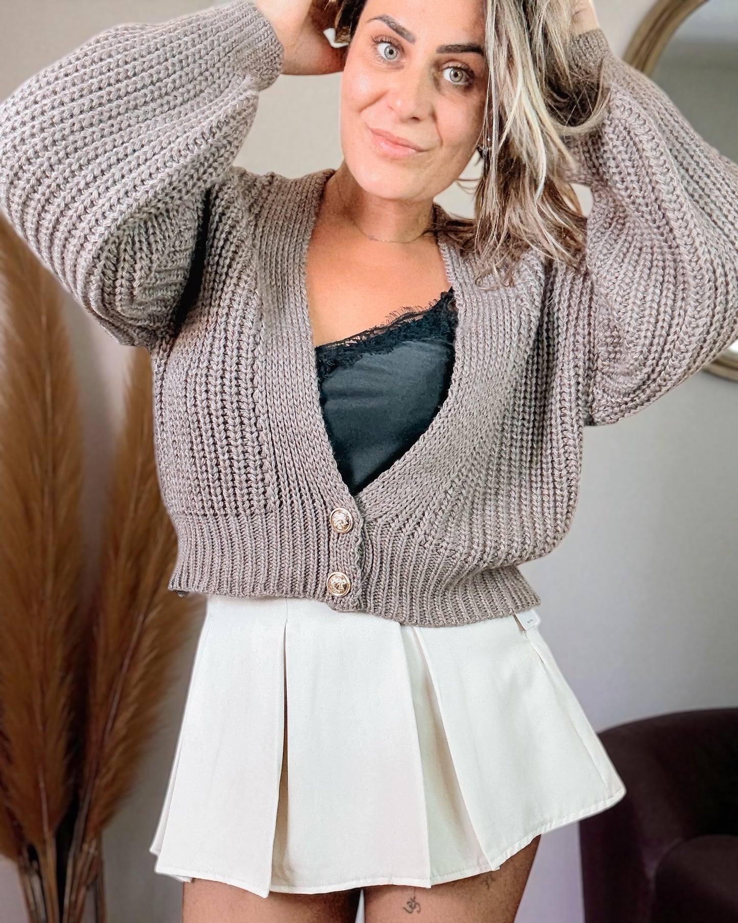 Jupe short beige Britney