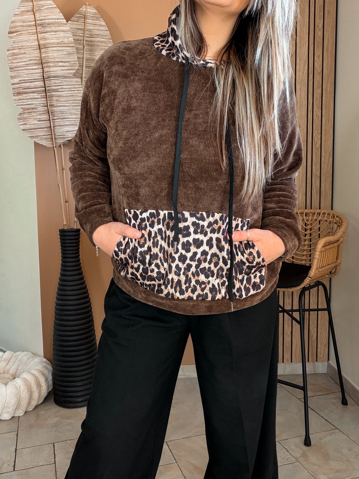 Pull sweat Wild Cozy marron