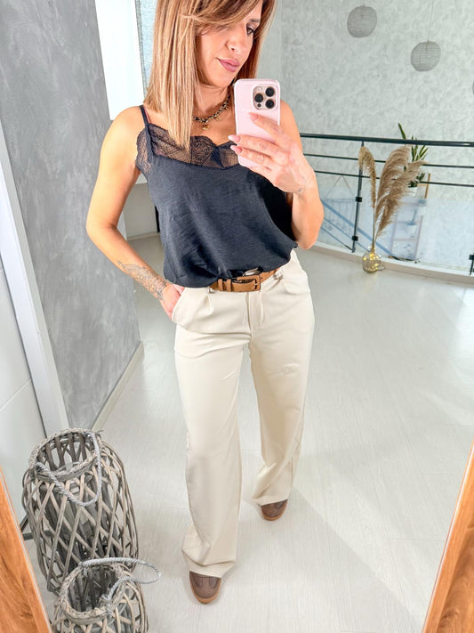Pantalon beige Amélie
