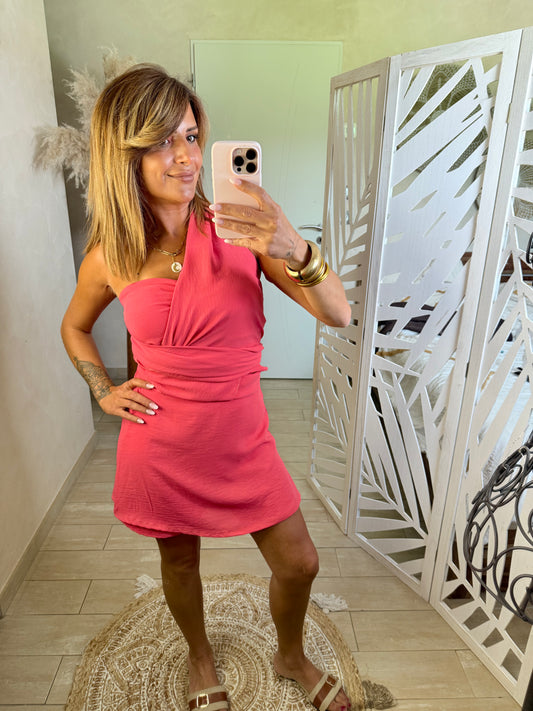 Jupe short Sunny Corail
